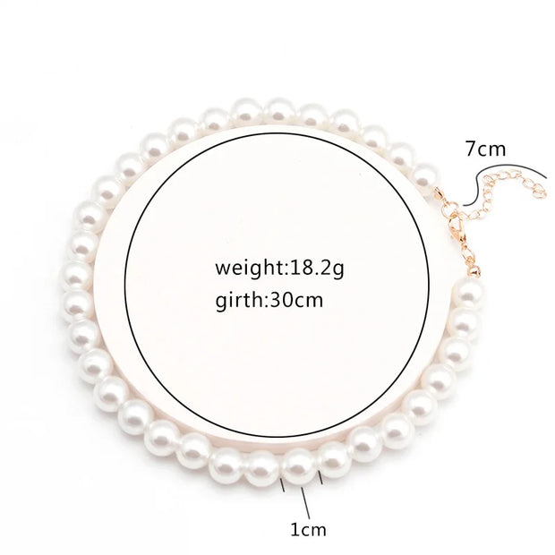 Vintage Pearl Chain Necklace – Elegant Wedding Gift for Her