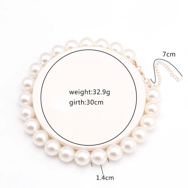 Vintage Pearl Chain Necklace – Elegant Wedding Gift for Her