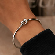 Vintage Stainless Steel Twist Bangle – Men's & Women's Goth Jewelry