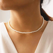 Vintage Pearl Chain Necklace – Elegant Wedding Gift for Her