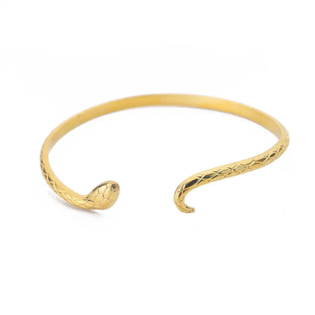 Vintage Snake Bangle Bracelets – Aesthetic Stainless Steel Jewelry for Women