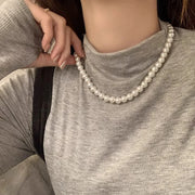 Vintage Pearl Chain Necklace – Elegant Wedding Gift for Her