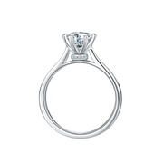 Rose Ring Moissanite